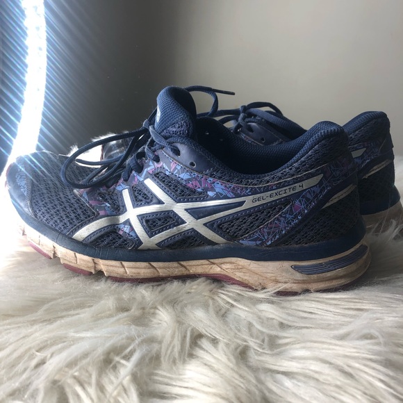 Asics womens gel excite 4 walking running athletic sneakers - Picture 5 of 7